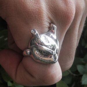 Mewtwo Pokémon Anel Prata 950