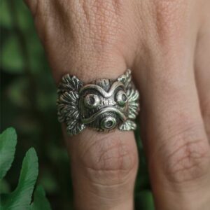 Mononoke Princesa Mononoke Anime Koda Verve Joia Prata Anel Prata950