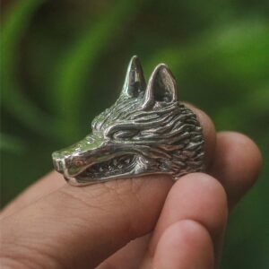 Moro Mononoke Princesa Mononoke Anime Koda Verve Joia Prata Anel Prata950 Loba Deusa da Natureza