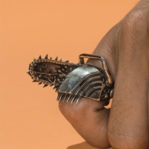 Anel prata950 prata 950 Chainsaw Man Chain Saw Man Anime Koda Joia