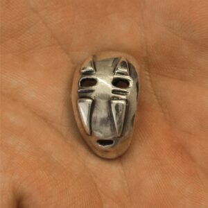 Koda Joias Pingente Personalizado Anime Estudio Ghibli Arte Anel Kaonashi A Viagem de Chihiro Prata 950 Anime Manga Hayao Miyazaki Joia artesanal Joia de família Presente original Frete grátis Garantia vitalícia Caixa personalizada Certificado de autenticidade Flanela mágica Impressos Adesivos