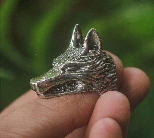 Moro Mononoke Princesa Mononoke Anime Koda Verve Joia Prata Anel Prata950 Loba Deusa da Natureza